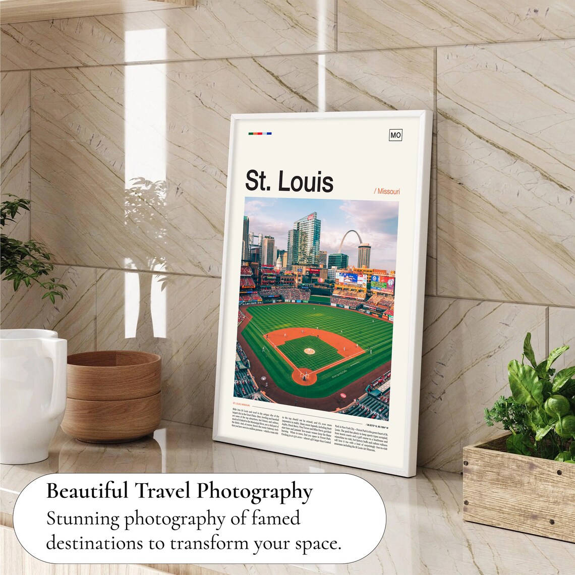 St Louis Travel Poster, City Wall Art Print - Image 4