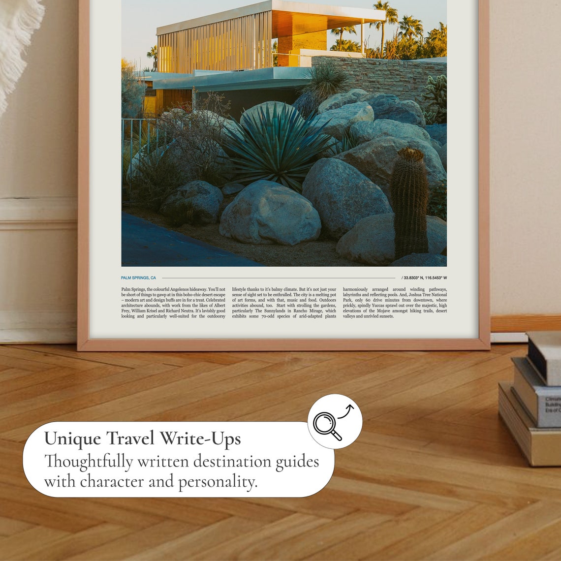 Palm Springs Mid Century Modern Desert Home Architecture Poster - Image 2