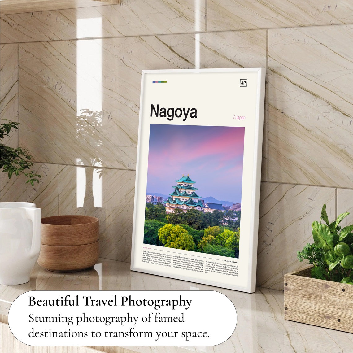 Nagoya Art Japan Art Japan Gift Japan Wall Art Japan Poster Japan Print Japan Travel Poster Nagoya Gift Japanese Art Traveller Gift - Image 4