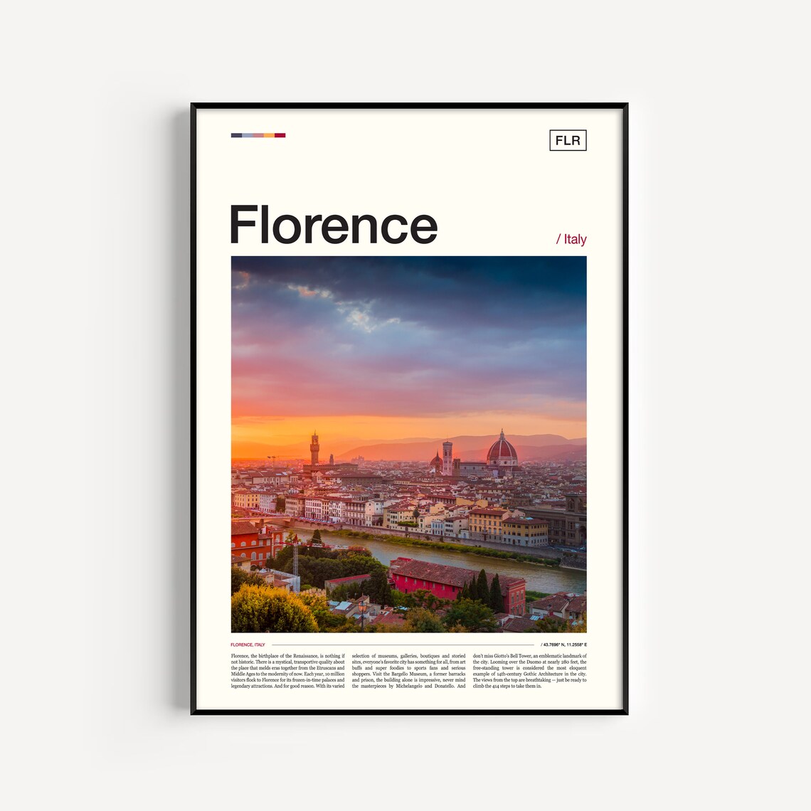 Florence Italy Travel Poster