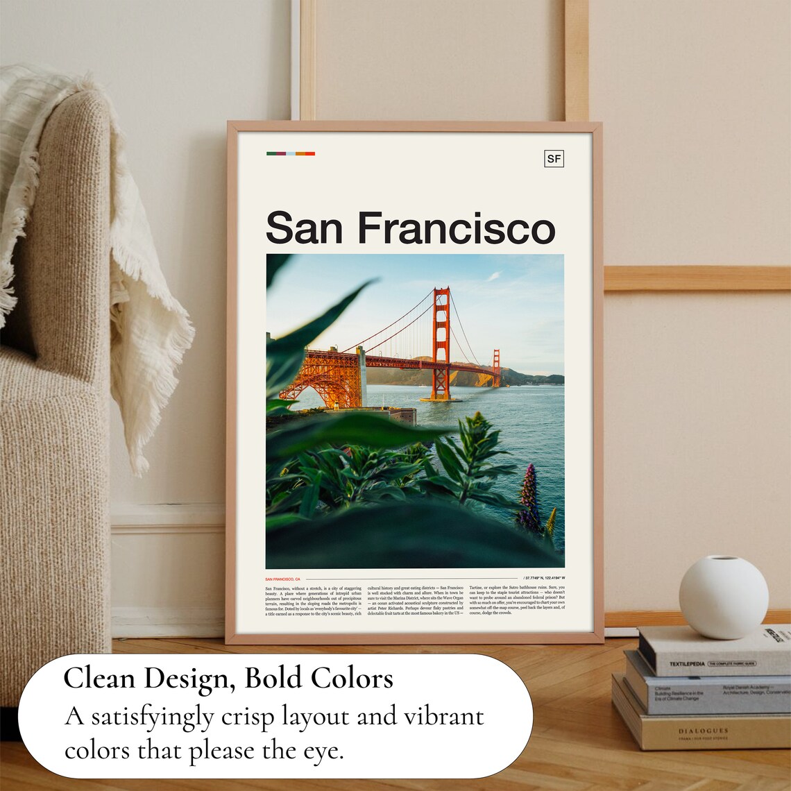 San Francisco Travel Poster, USA City Wall Art - Image 3