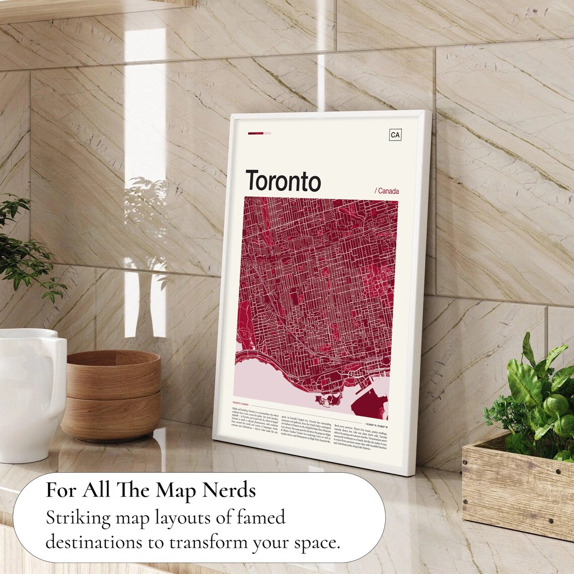 Toronto Map Print, Travel Poster, Canada Map - Image 4