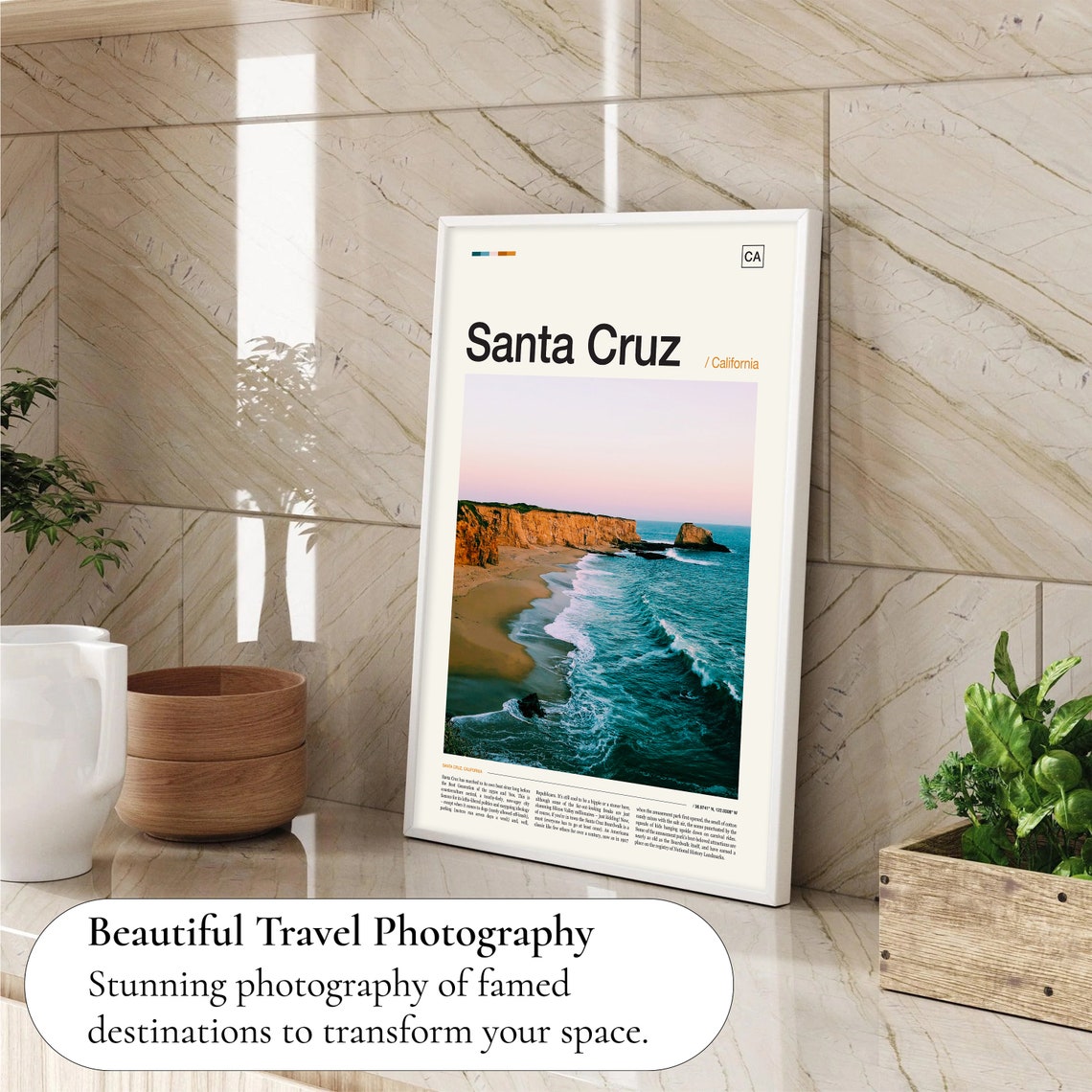 Santa Cruz Print Santa Cruz Poster Santa Cruz Wall Art Santa Cruz Art Print Santa Cruz Photo Santa Cruz Artwork Santa Cruz Photo - Image 4