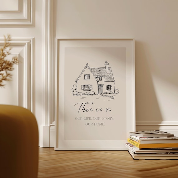 This Is Us Family Quote, Home Wall Art