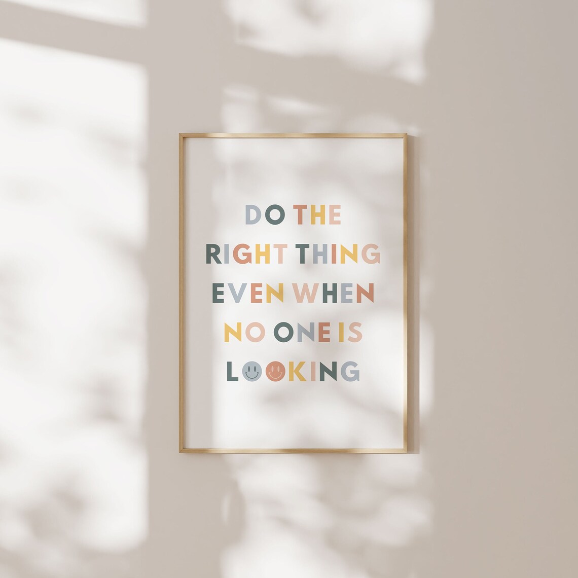 Do The Right Thing, Kids Classroom Art Print - Image 2