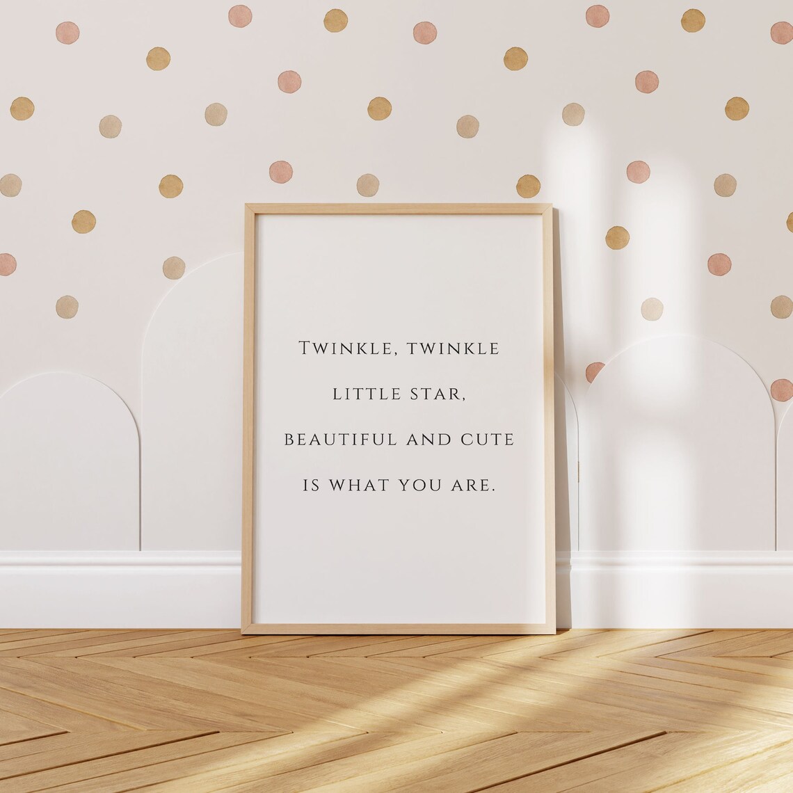 Twinkle Twinkle Little Star Minimal Nursery Quote