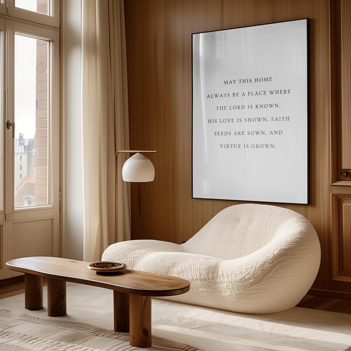 May This Home Christian Quote Christian Entryway Wall Art Faith Print Christian Wall Art Entryway Quote Family Quote Print Home Decor - Image 2