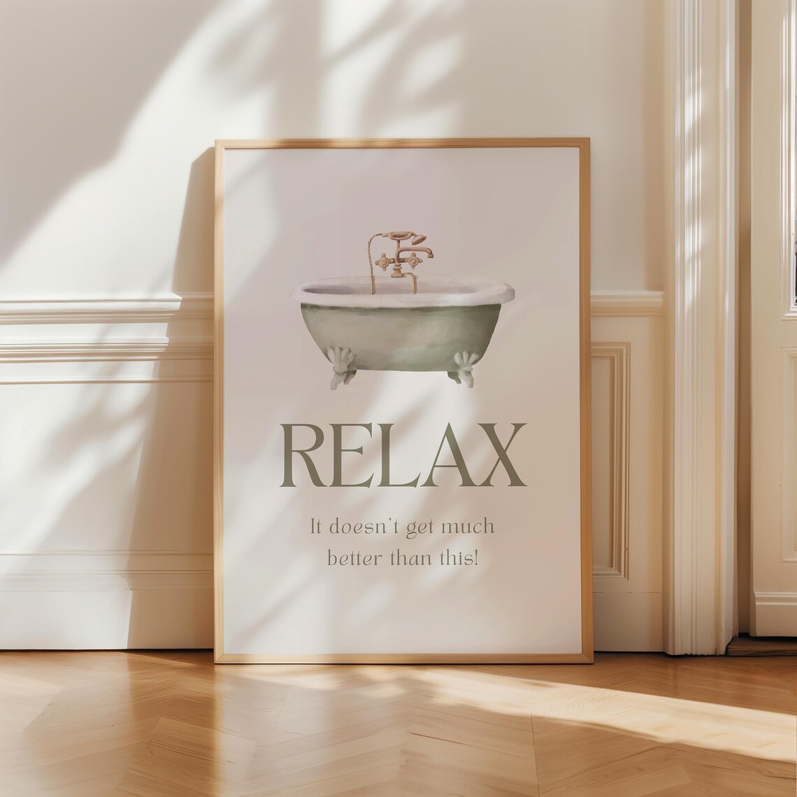 Relax Clawfoot Bathtub Watercolor It Doesnt Get Better Than This Spa Poster