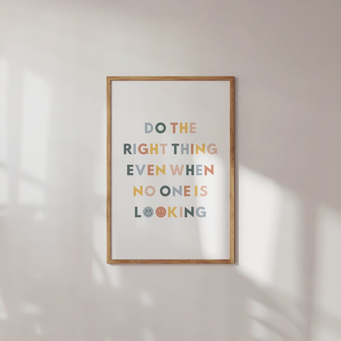 Do The Right Thing, Kids Classroom Art Print