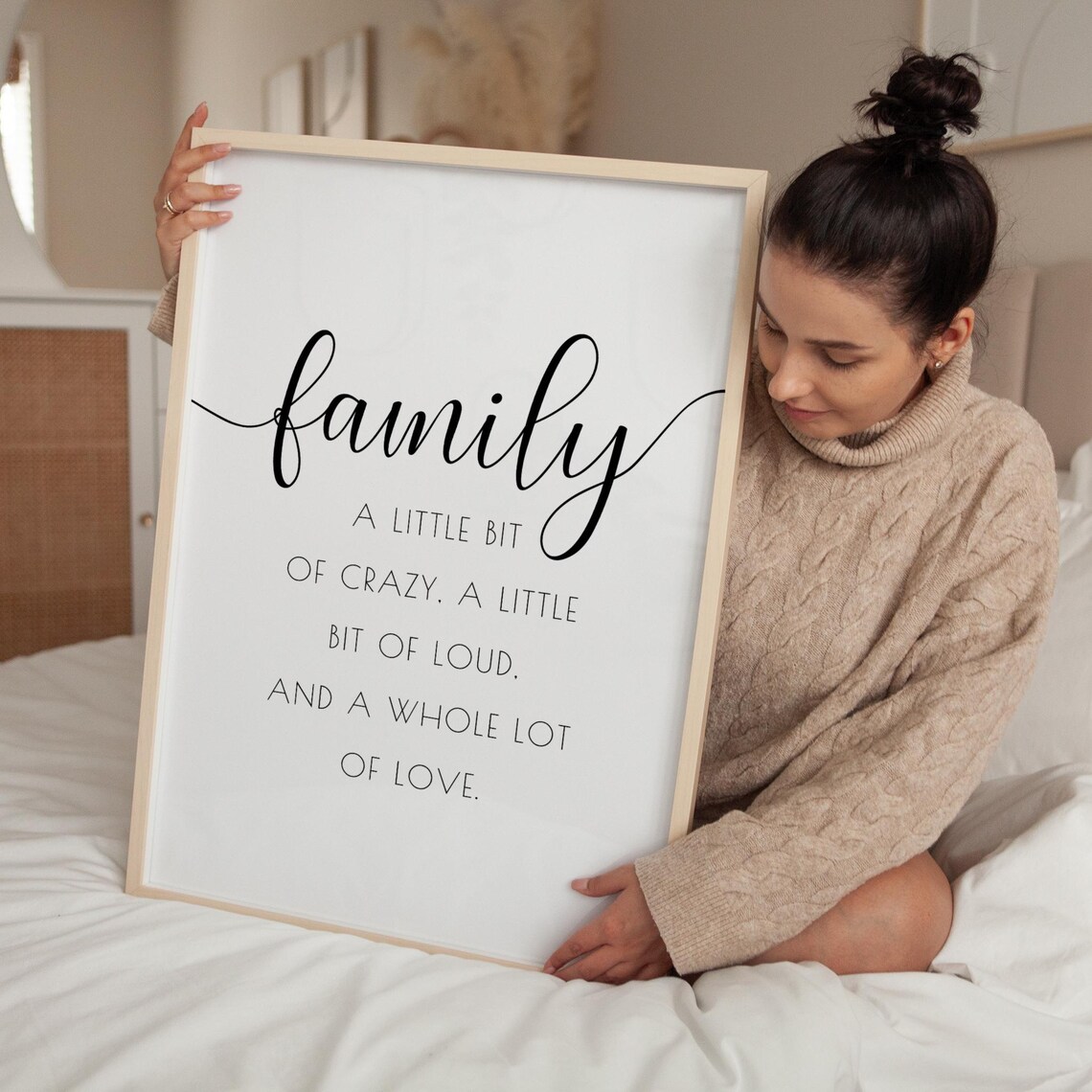 Family Quote Typography Print, Minimalist Wall Art - Image 2