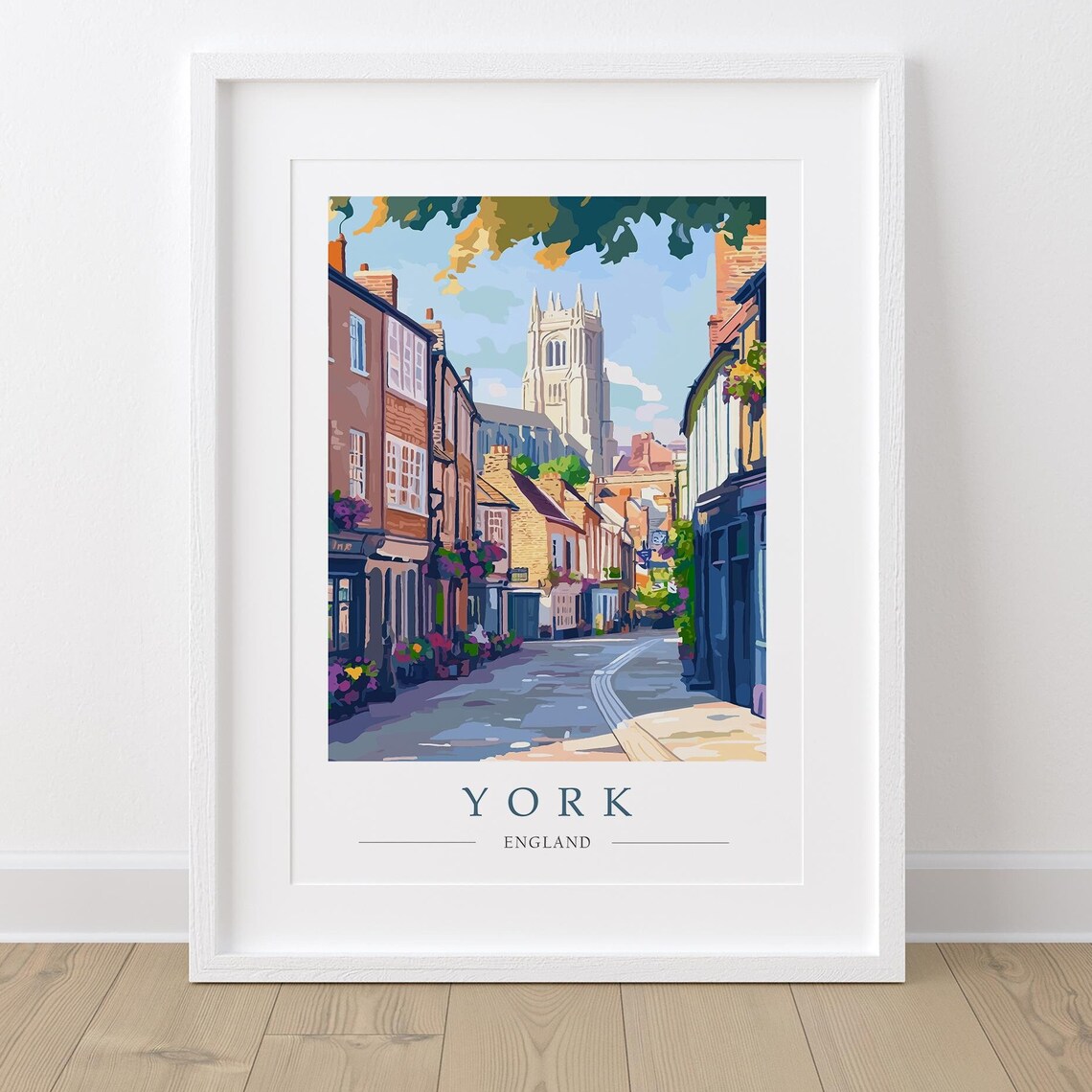 York Travel Poster, York Minster and The Shambles - Image 2