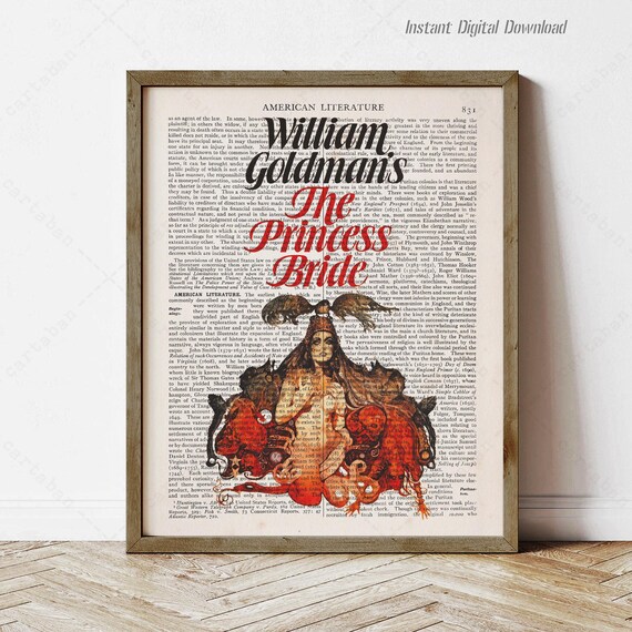 The Princess Bride William Goldman Dictionary Page Literary Art Print