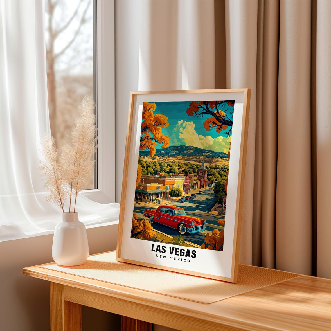 Las Vegas Print New Mexico Poster Las Vegas Views Las Vegas Art New Mexico Charm Las Vegas Beauty Historic Town Scenic Landscape - Image 3