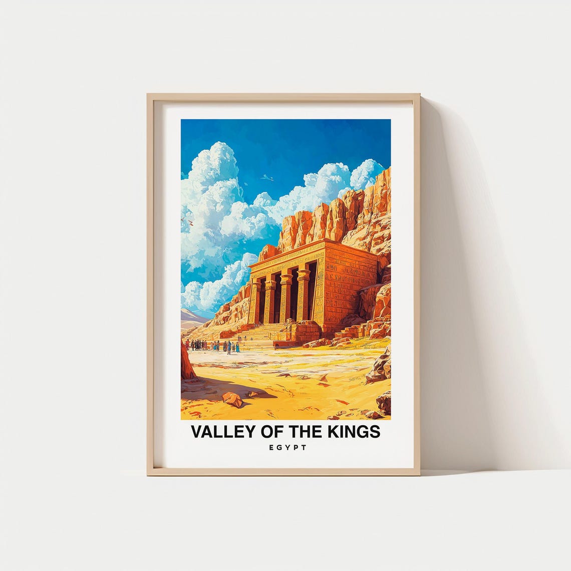 Valley Of The Kings Travel Print Wall Art Luxor Egypt City Print Valley Of The Kings Travel Gift Valley Of The Kings Poster Wall Art