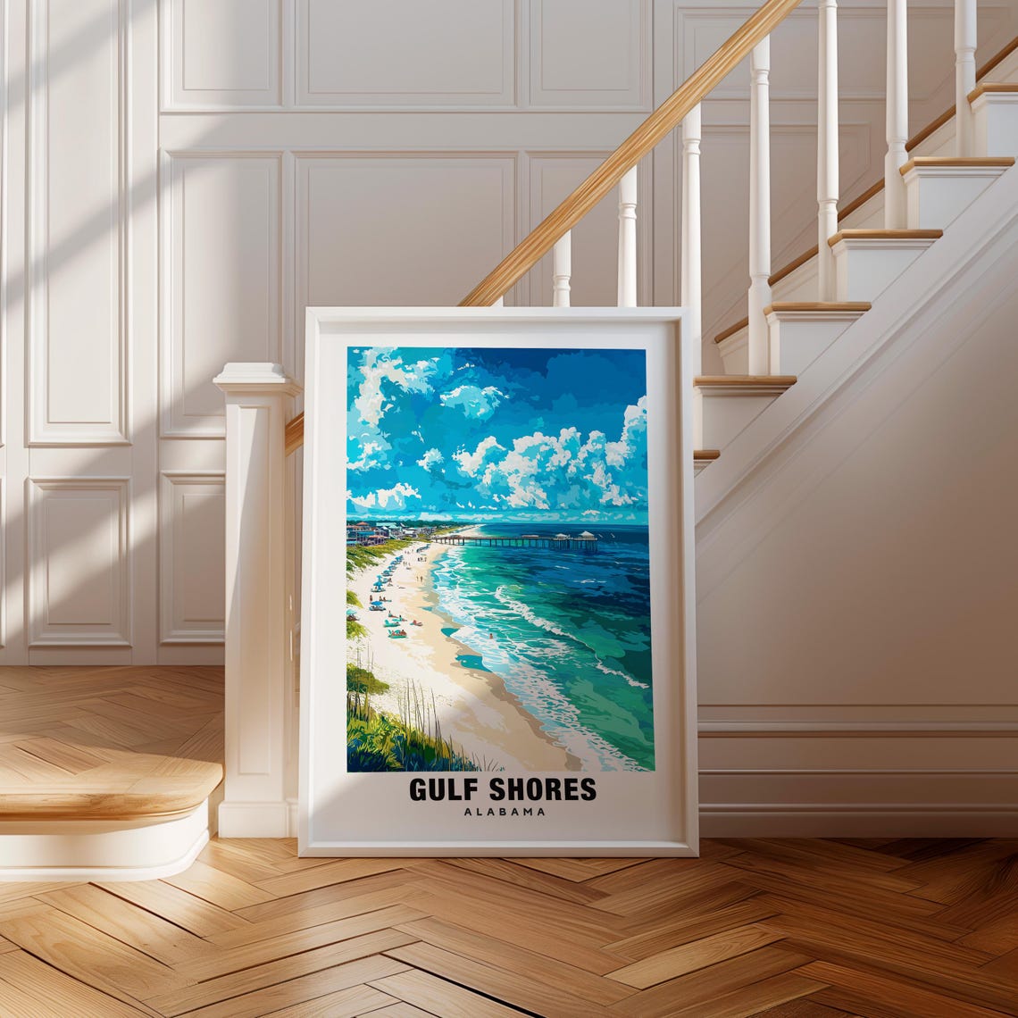 Gulf Shores Print Alabama Poster Gulf Shores Views Gulf Shores Landmarks Gulf Shores City Alabama Charm Gulf Shores Beauty Gulf Art