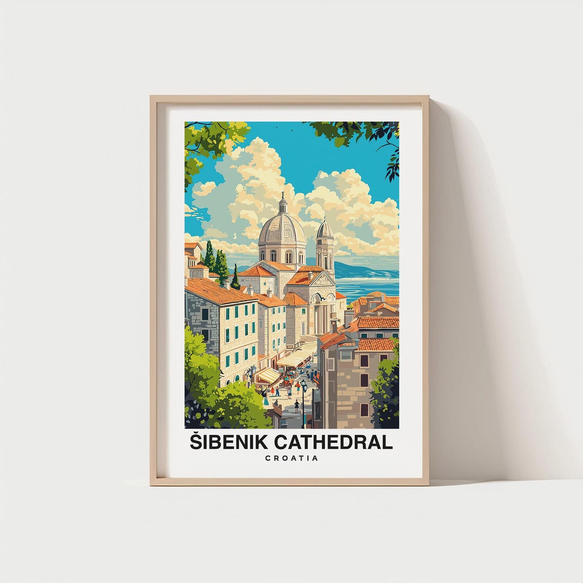Ibenik Cathedral Travel Print Wall Art Ibenik Croatia City Print Ibenik Cathedral Travel Gift Ibenik Cathedral Poster Wall Art
