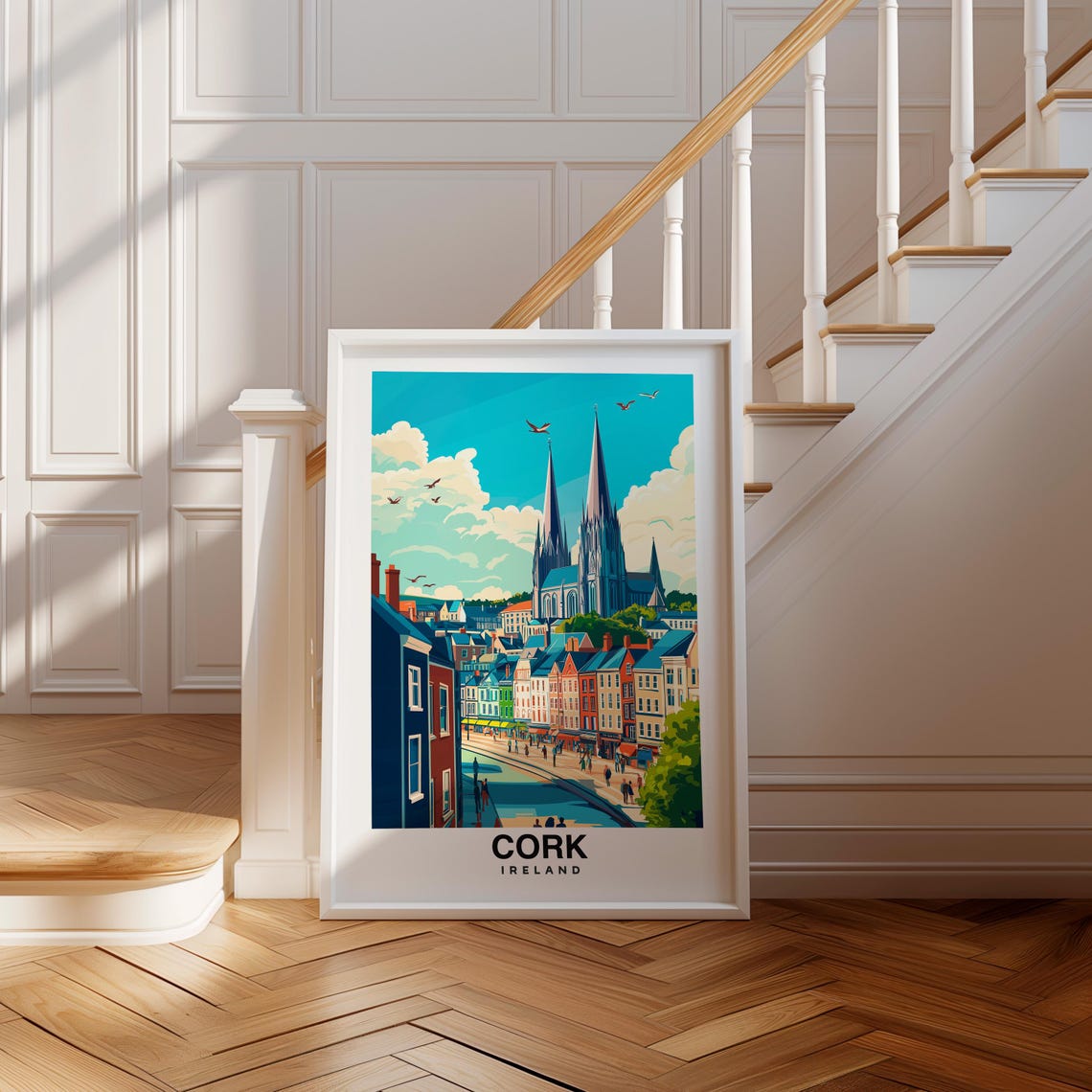 Cork Travel Print Ireland Travel Poster Cork Travel Gift City Poster Birthday Present Irish City Culture