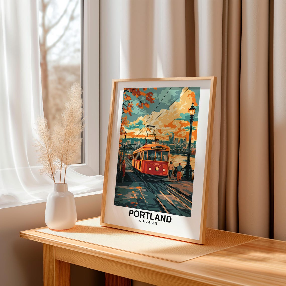 Portland City Print Portland Travel Poster Oregon Travel Gift Portland Oregon Poster Portland Gift Oregon Culture - Image 3
