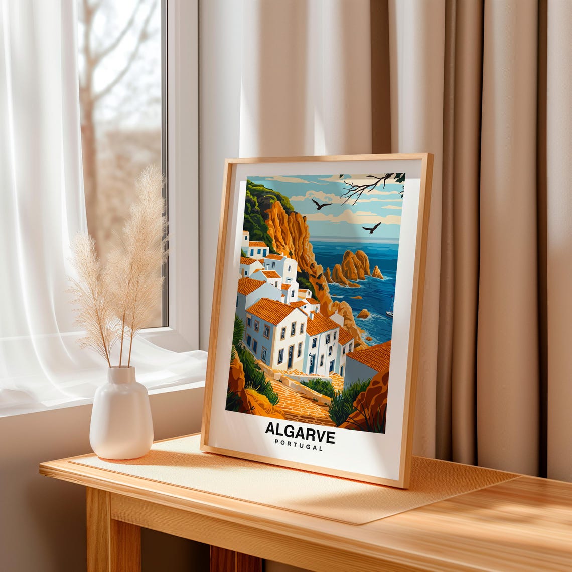 Algarve Portugal Travel Print Wall Art Algarve Portugal City Print Algarve Portugal Travel Gift Algarve Portugal Poster Travel Gift - Image 3