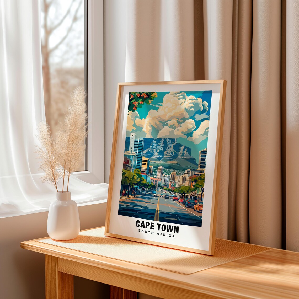 Cape Town Print South Africa Poster Cape Town Views Table Mountain Cape Town City South Africa Charm Cape Town Beauty Cape Town - Image 3