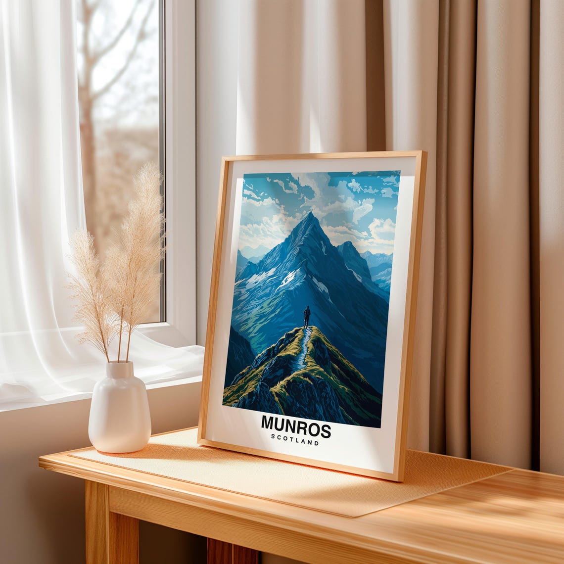 Munros Print Scotland Poster Travel Wall Art Mountain Print Scenic Art Highland Decor Nature Print Uk Poster Travel Poster - Image 3
