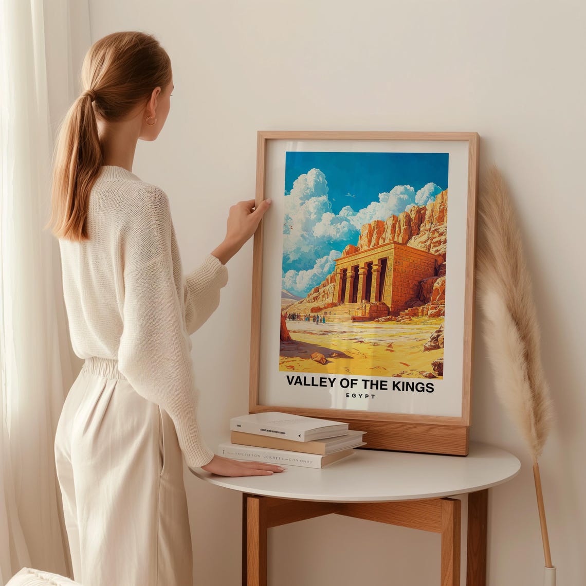 Valley Of The Kings Travel Print Wall Art Luxor Egypt City Print Valley Of The Kings Travel Gift Valley Of The Kings Poster Wall Art - Image 2