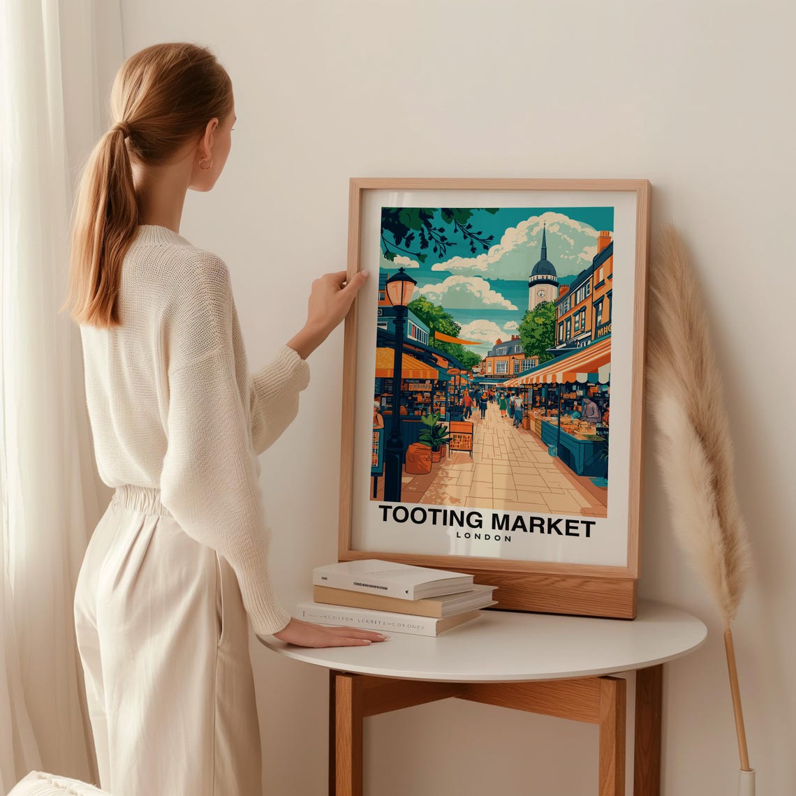 Tooting Market Print London Poster Travel Wall Art Market Print Uk Poster Urban Art Scenic Decor Street Print Travel Poster - Image 2