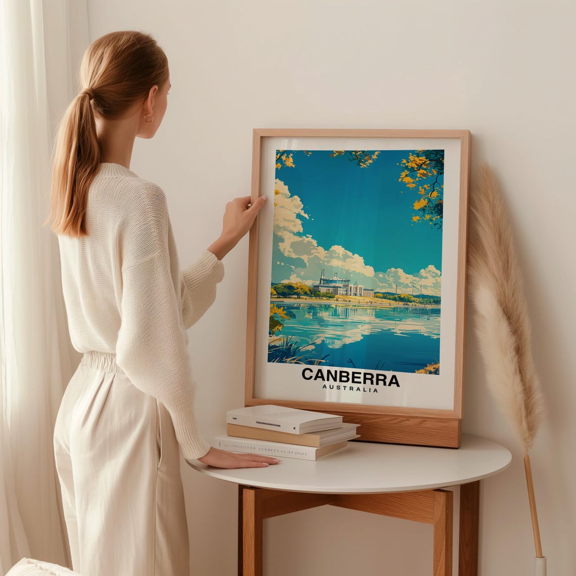 Canberra Print Australia Poster Travel Wall Art Cityscape Print Scenic Art Urban Decor Nature View Travel Poster Aussi Culture - Image 2