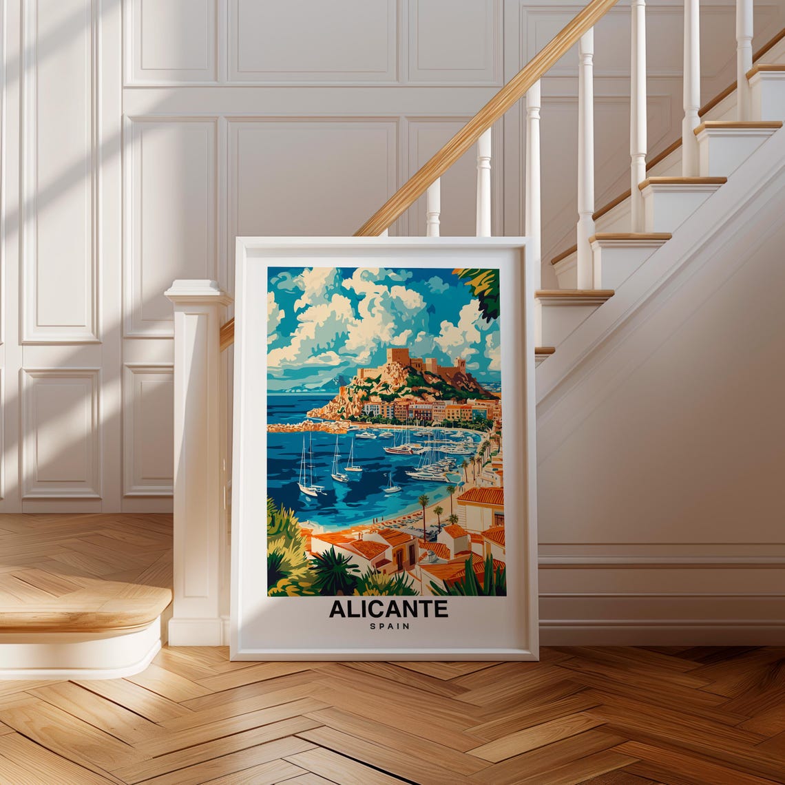 Alicante Print Alicante Travel Poster Spain Travel Gift Wedding Gift Birthday Present Spanish Culture Alicante Art
