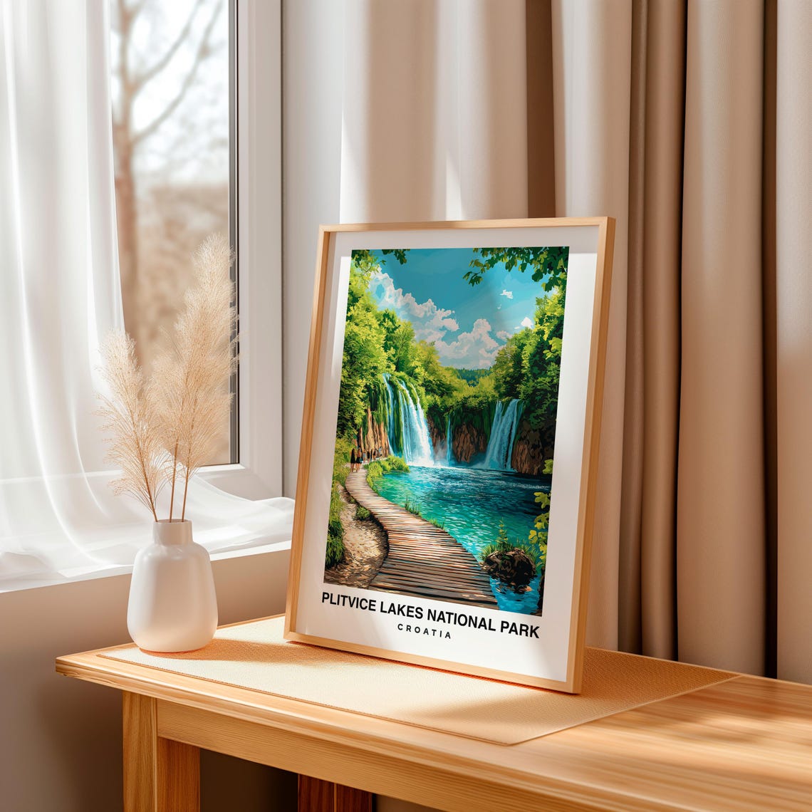 Plitvice Lakes National Park Croatia Travel Print Wall Art Croatia Print Croatia Travel Art National Park Poster - Image 3