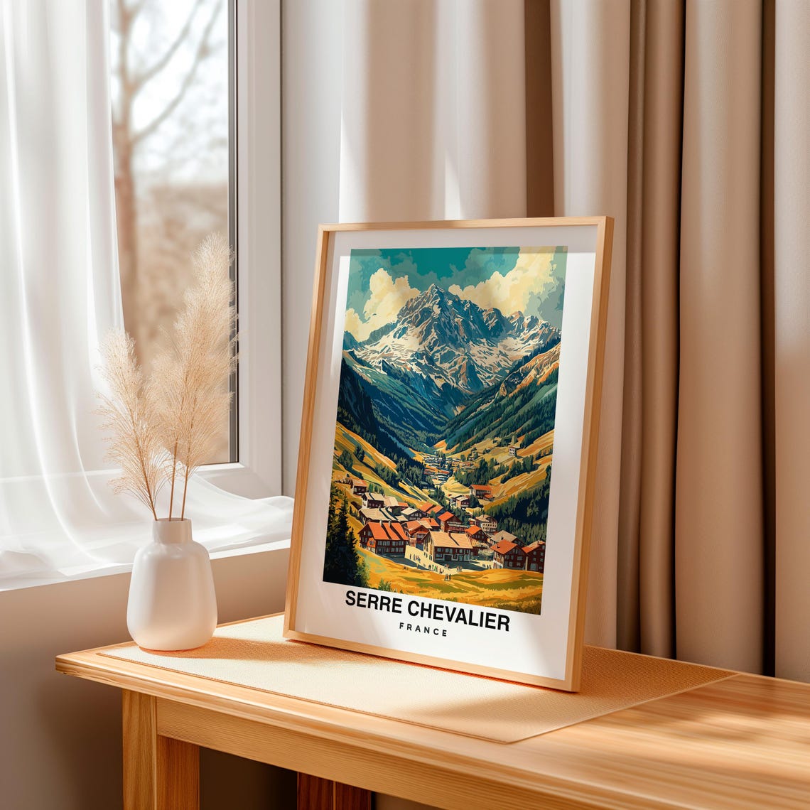 Serre Chevalier France Travel Print Wall Art Serre Chevalier France City Print Serre Chevalier France Travel Gift Serre Chevalier - Image 4