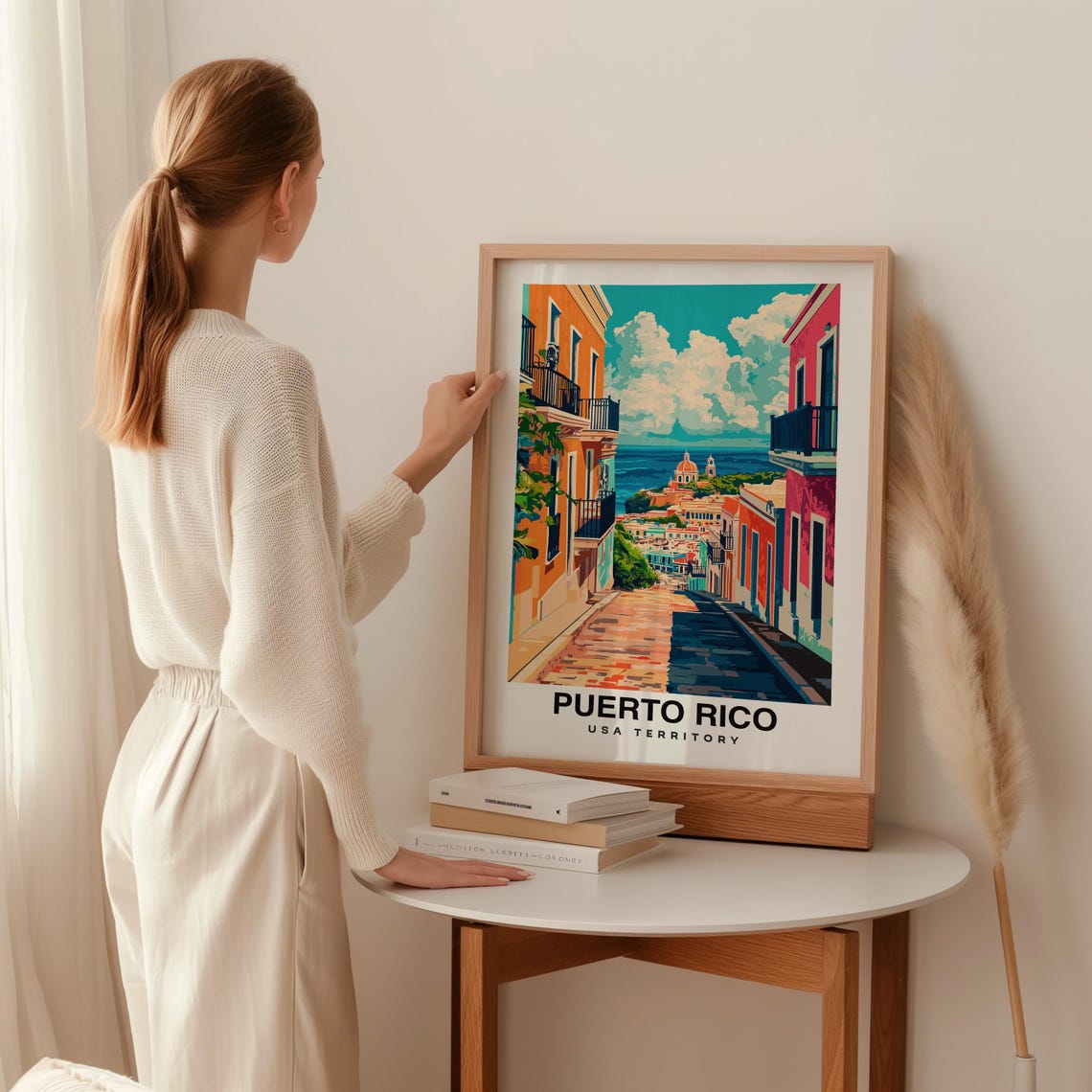 Puerto Rico Caribbean Island Travel Print Wall Art Puerto Rico Caribbean Island City Print Puerto Rico Caribbean Island Travel Gift - Image 2