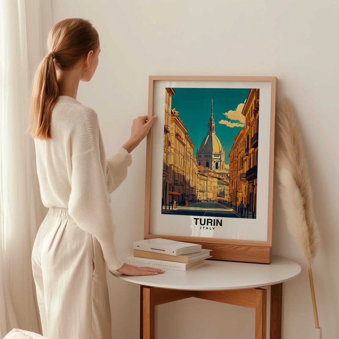 Turin Italy Travel Print Wall Art Turin Italy City Print Turin Italy Travel Gift Turin Italy Poster Travel Gift - Image 2