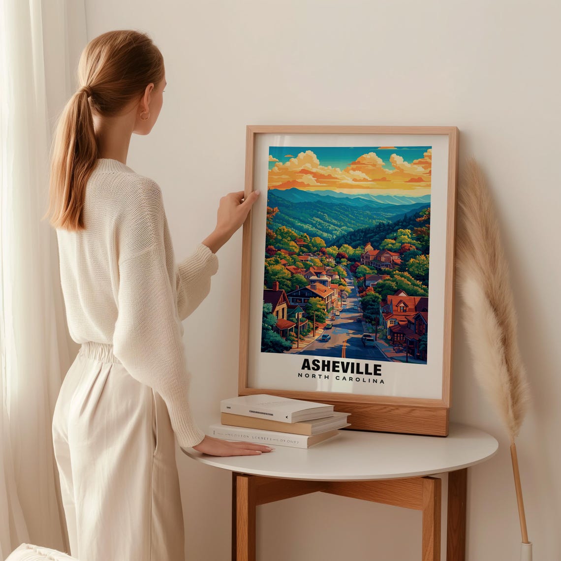 Asheville Print North Carolina Poster Asheville Views Asheville Landmarks Asheville City North Carolina Charm Asheville Beauty - Image 2