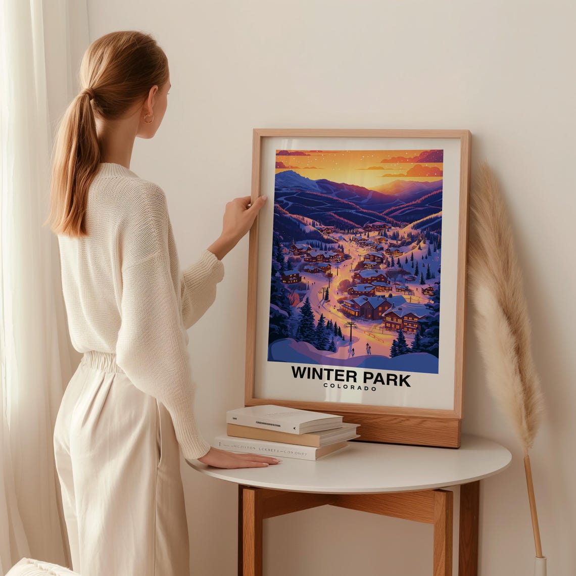 Winter Park Print Travel Poster Colorado Art Snowy Peaks Ski Resort Scenic Views Outdoor Adventure Mountain Charm Winter Wonderland - Image 2
