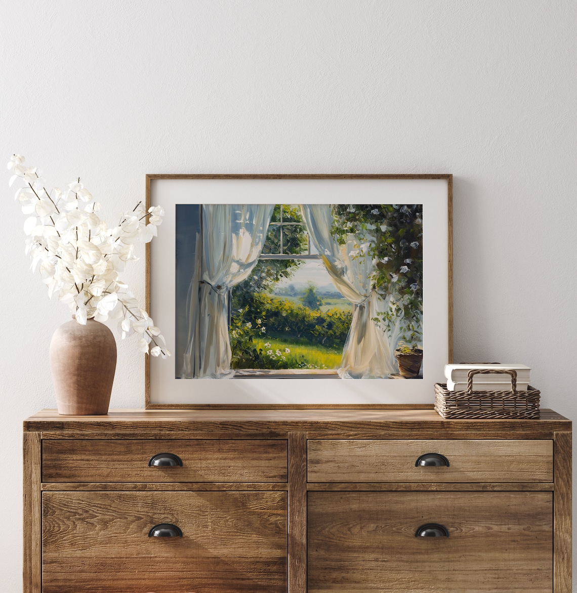 Calm Summer Breeze Vintage Style Scene Art Print - Image 3