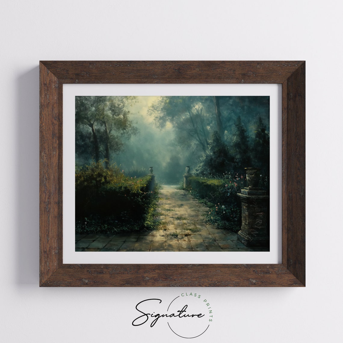Misty Morning In A French Garden Dreamy Garden Landscape Soft And Serene Art Print Beautiful Wall Decor For Bedroom Or Living Room 864 - Image 5