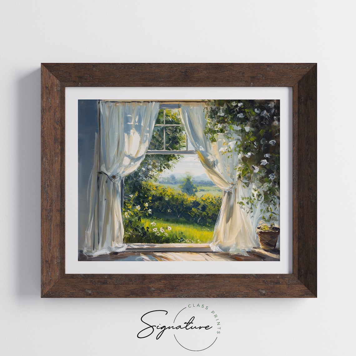Calm Summer Breeze Vintage Style Scene Art Print - Image 5