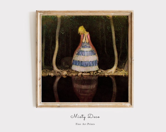 John Bauer Fairy Tale Art Print, Nordic Folklore