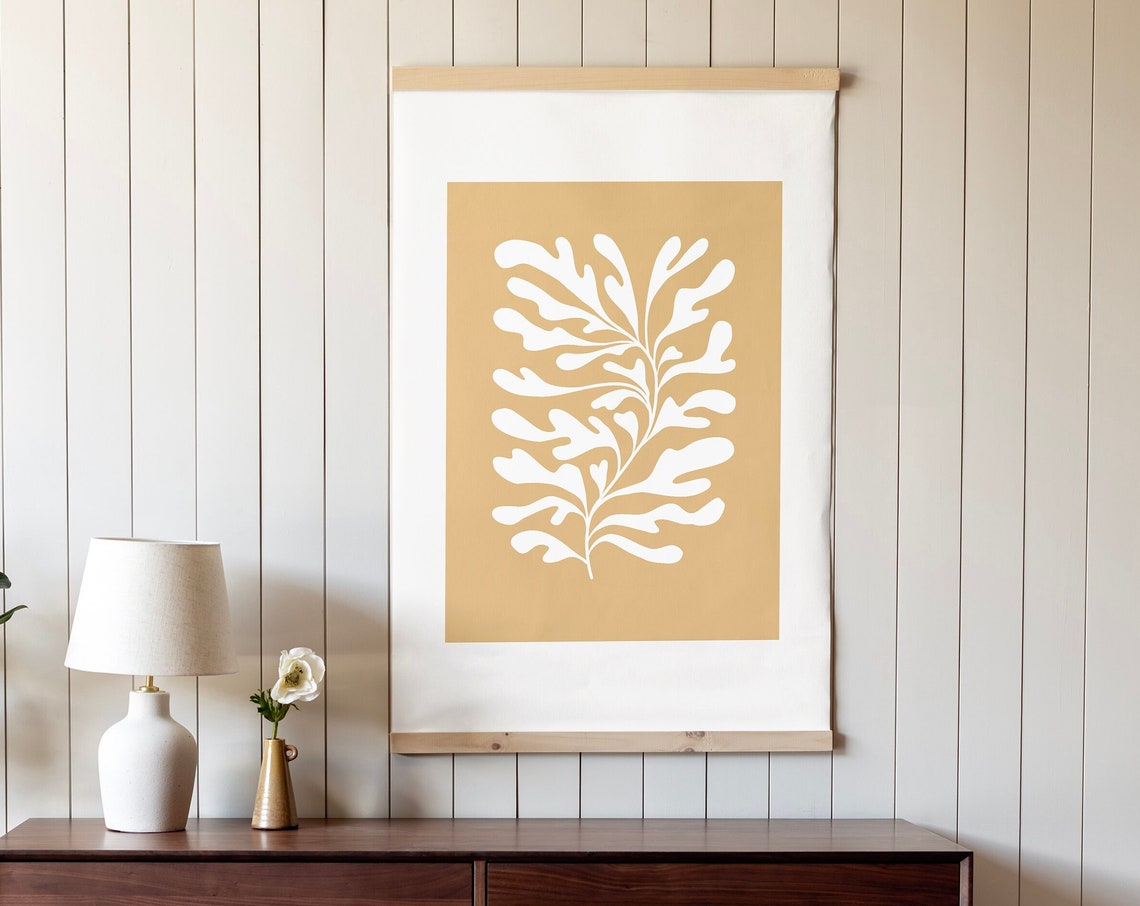 Mid-Century Botanical Hanging Art Print