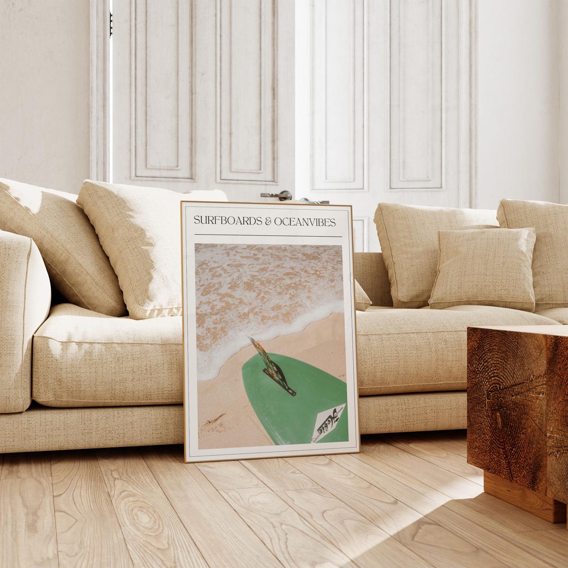 Surfboards And Oceanvibes Surfboard Beach Photo Decor Poster - Image 3