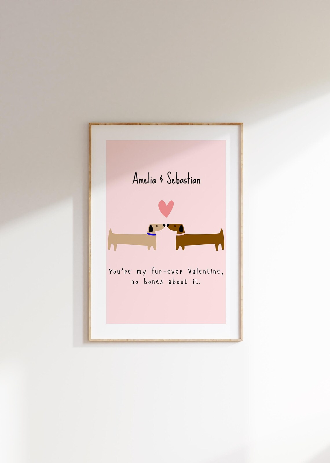 Personalized Dog Lover Gift Print, Valentine's Day - Image 4