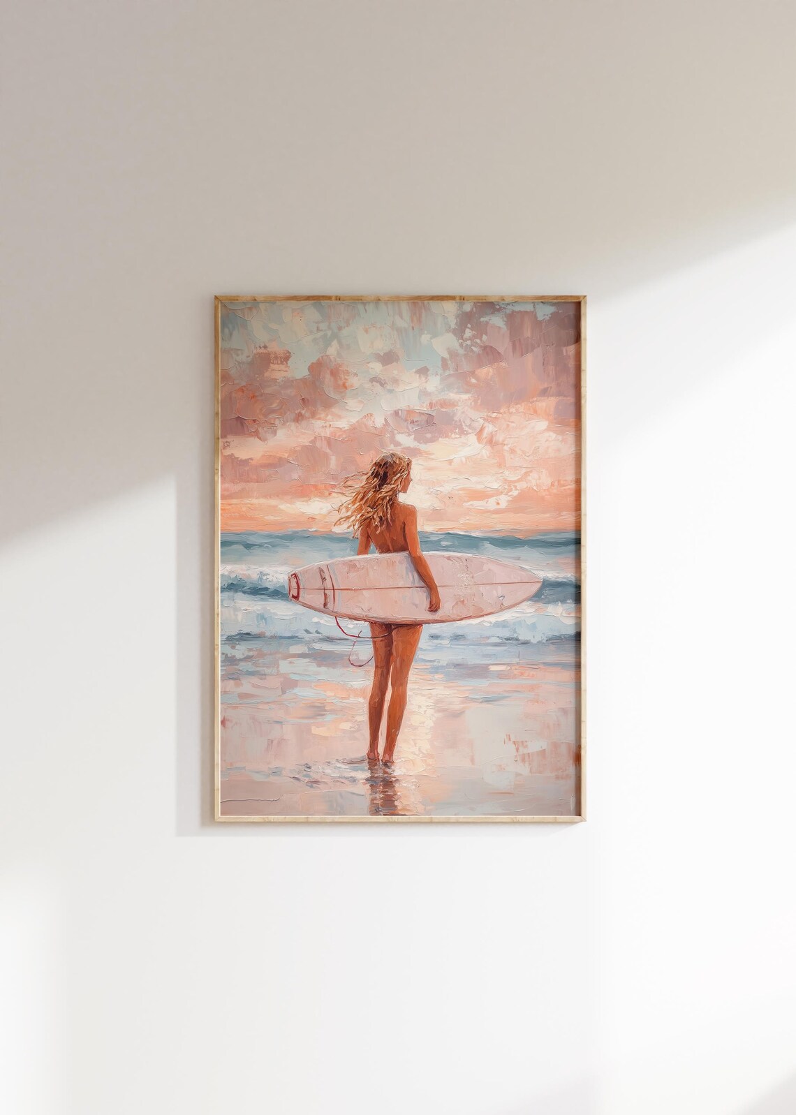 Vintage Surf Poster, Beachy Room Decor Print - Image 4