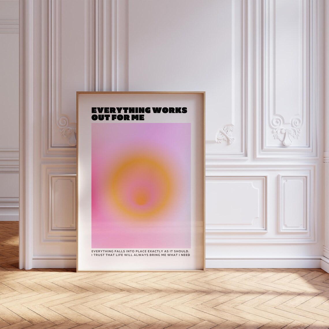 Spiritual Manifestation Quote Poster, Astrology Decor