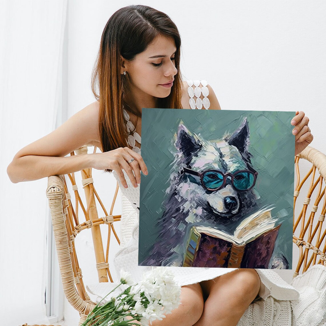 Fox With Glasses Art Print, Modern Animal Wall Decor - Image 5