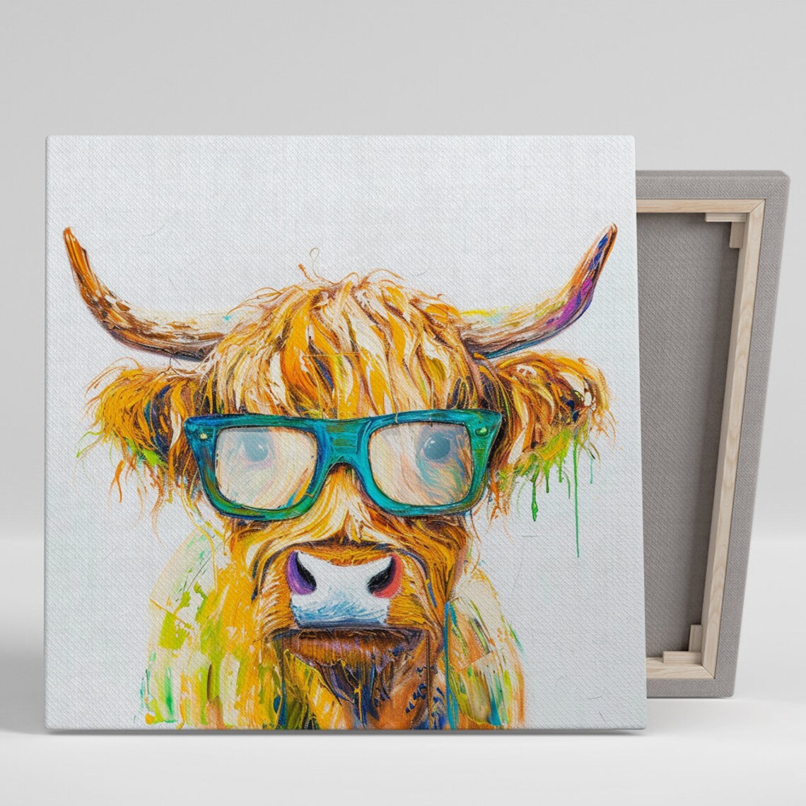 Highland Cow Poster, Whimsical Contemporary Decor