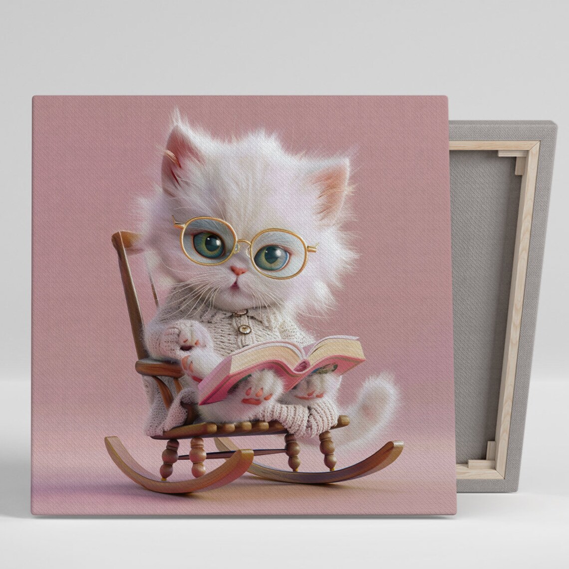Kitten Art Print, Whimsical Contemporary Decor