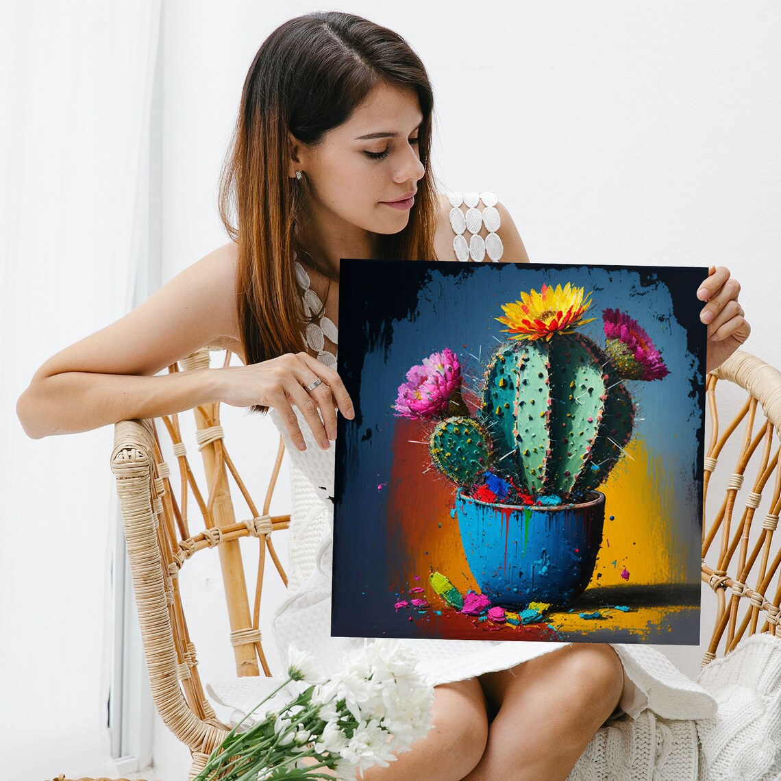 Cactus and Succulent Desert Botanical Art Print - Image 3
