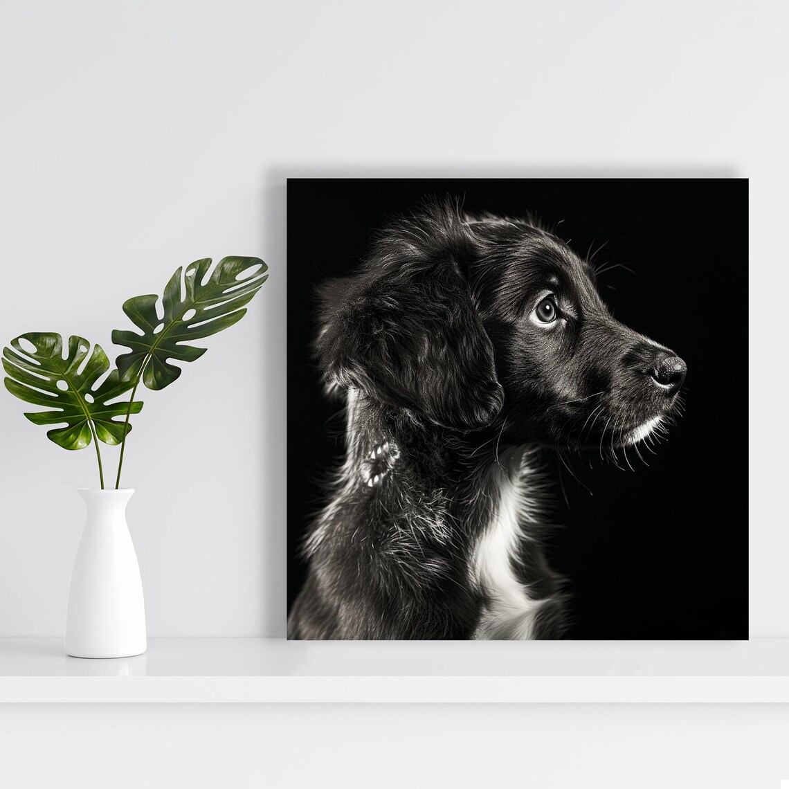 Soulful Spaniel Portrait, Rustic Dog Art Print - Image 2