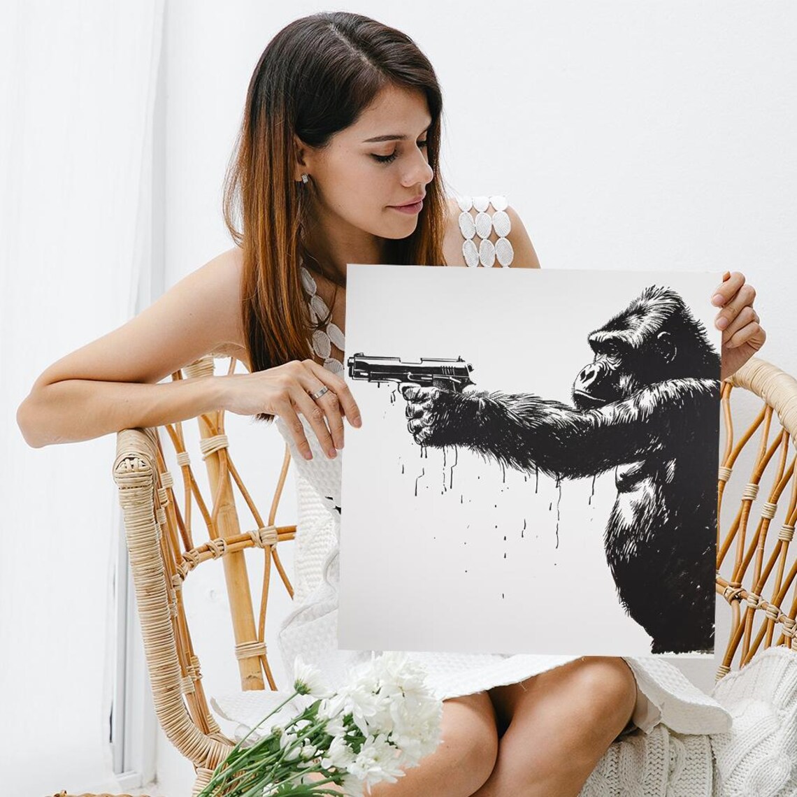 Gorilla Rebellion Contemporary Urban Art Print - Image 3